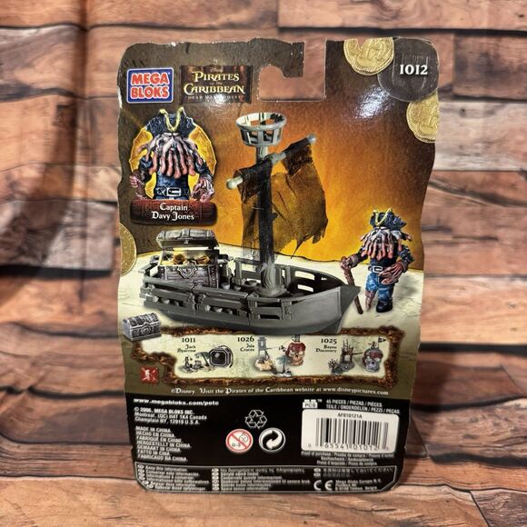 MEGA BLOKS Pirates Of The Caribbean Dead Mans Chest Davy Jones 1012 Building Set - Picture 2 of 7